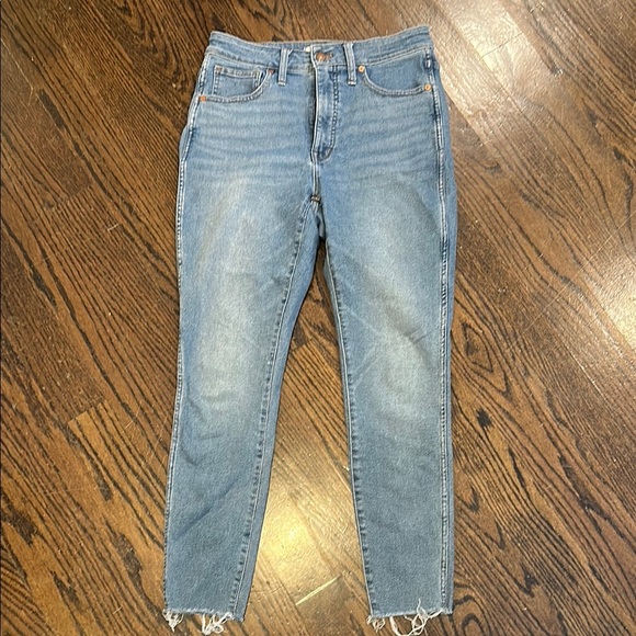 Madewell Curvy High Rise Skinny Jeans - lighter wash, stretchy, size 28 - Picture 1 of 5